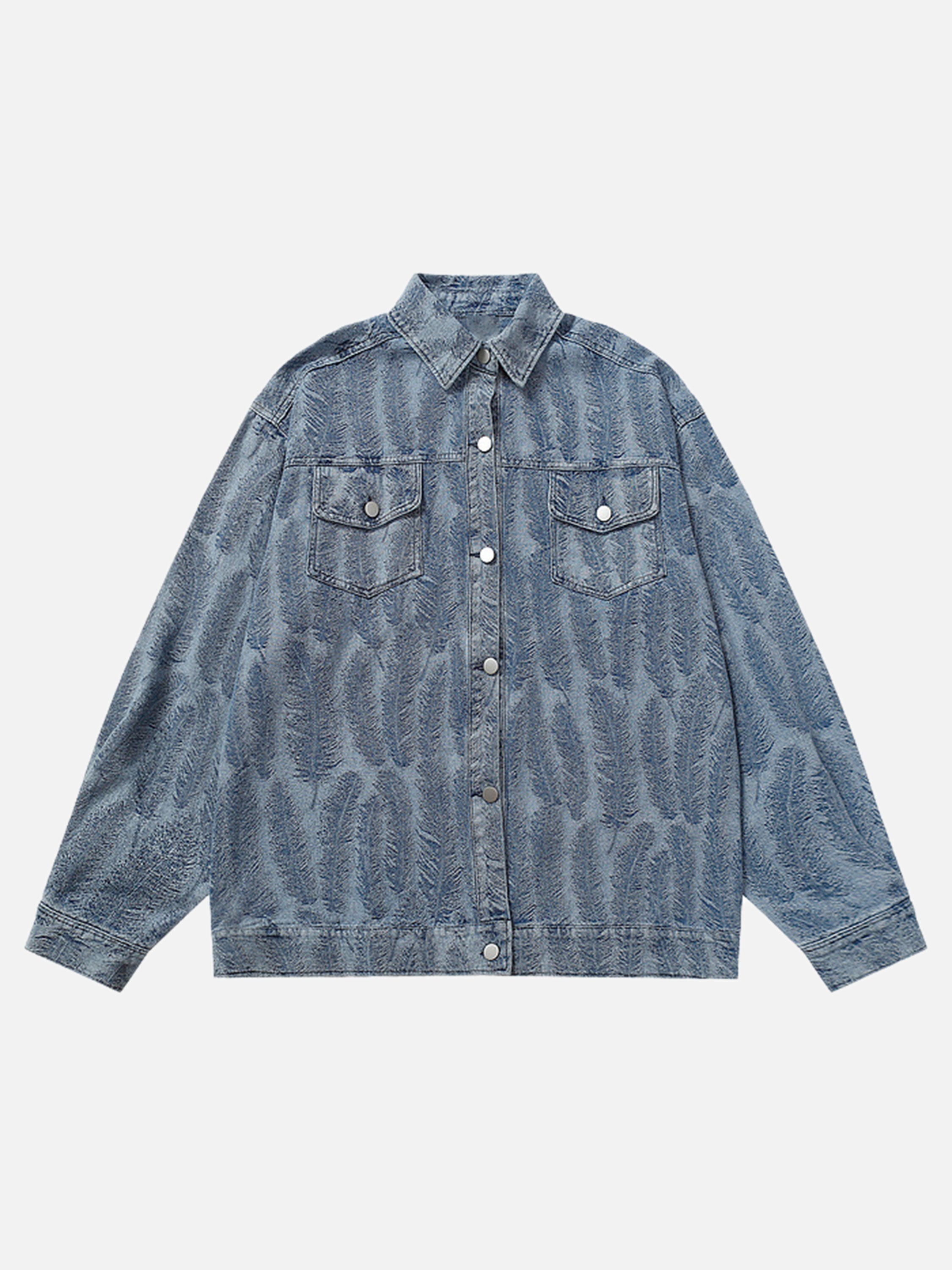 The Vimiaparty American High Street Vintage Do-over Denim Loose Jacket