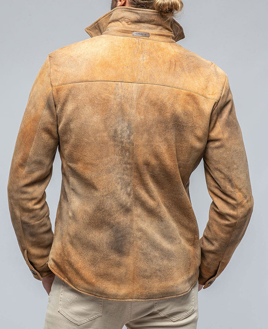 Daily Suede Turndown Collar Buttons Pockets Long Sleeve Jacket