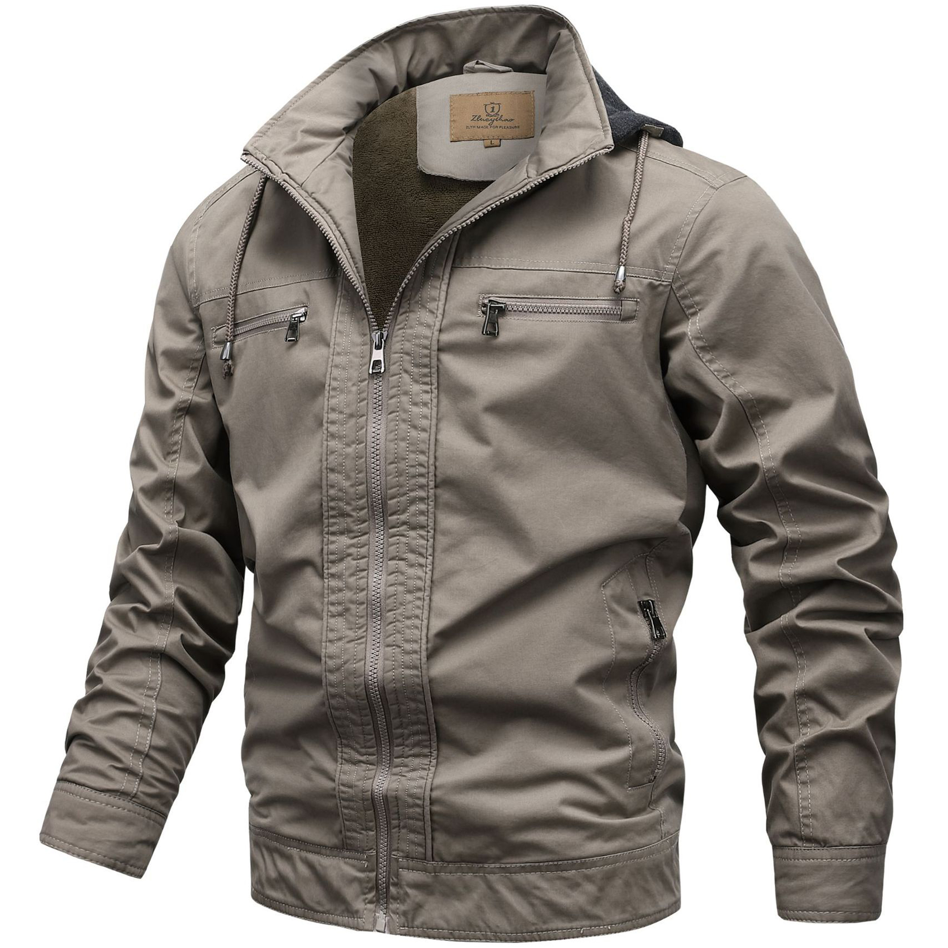 Men's Outdoor Thermal Cashmere Washed Cotton Jacket