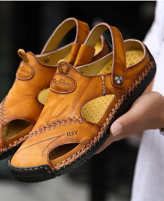 Men Slingback Hollow Out Slide Sandals