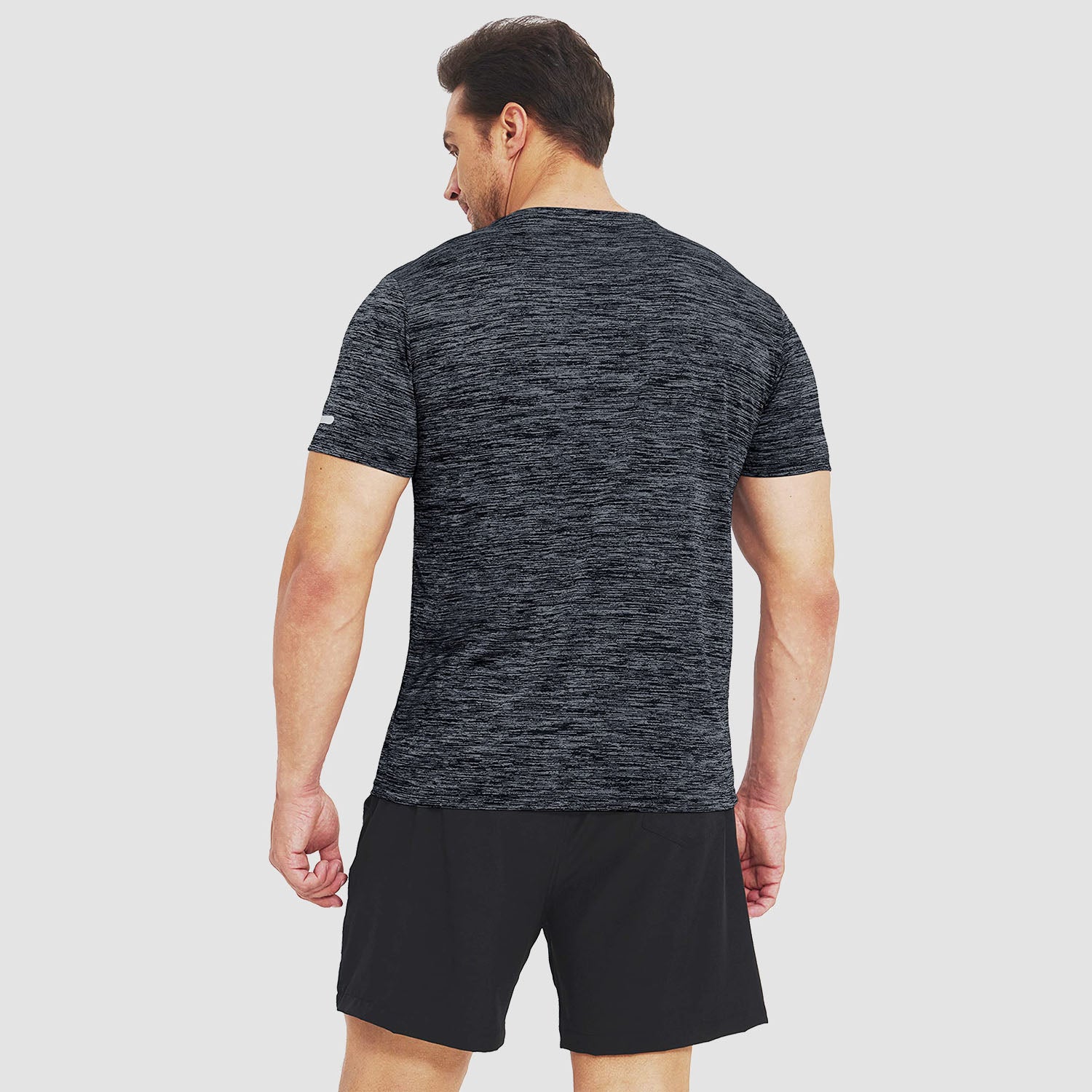 Men's T-Shirt Tag Free Quick Dry Athletic Running Shirts Performance Tee