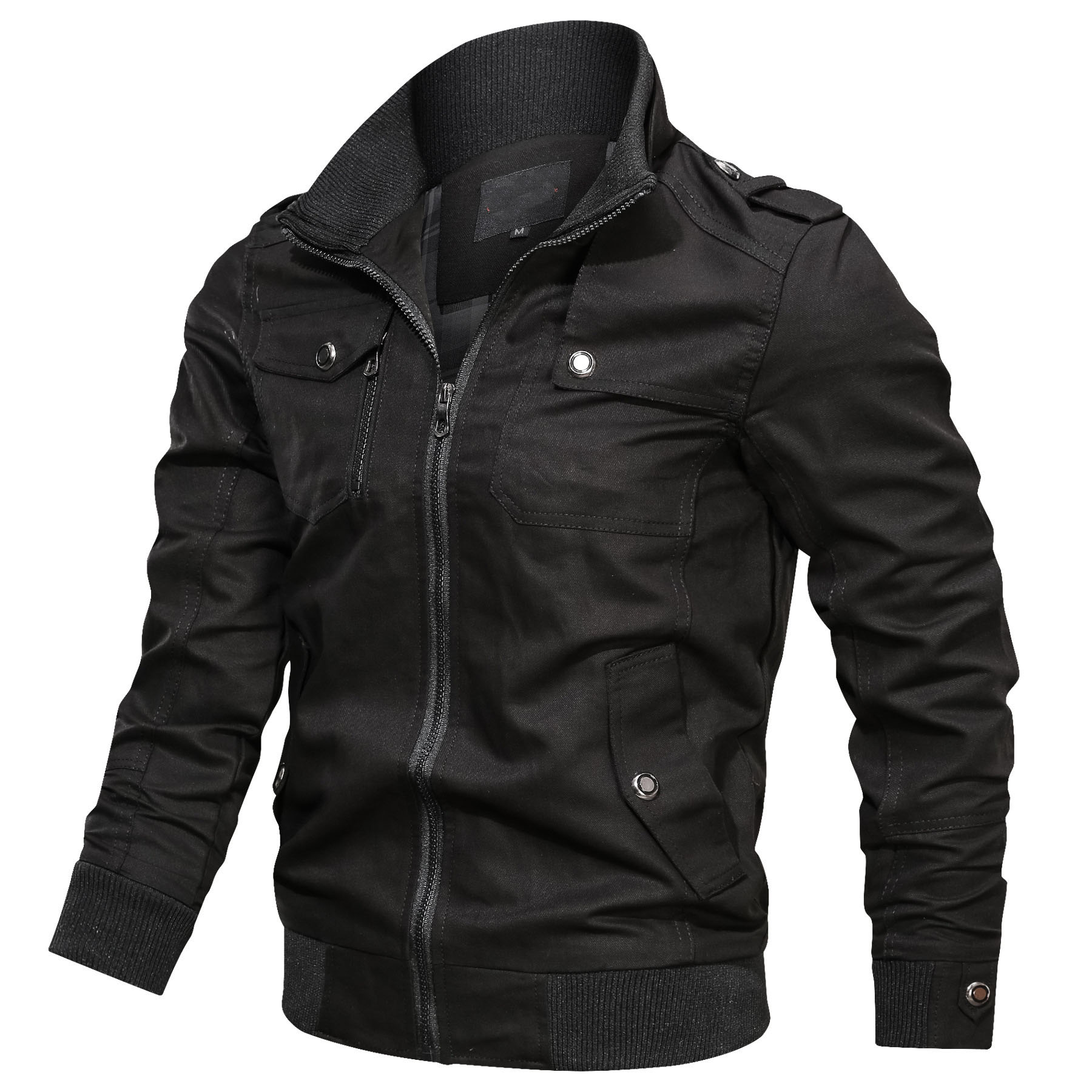 Men's Lapel Zip Casual Jacket