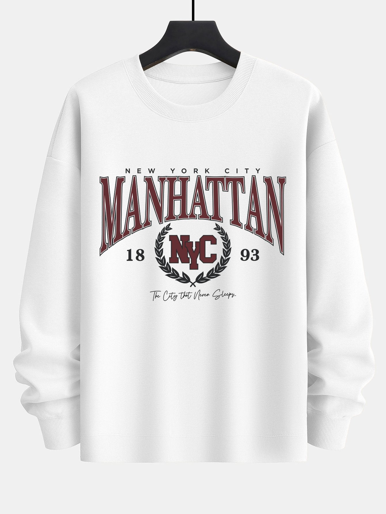 Manhattan Varsity Print Relax Fit Sweatshirt