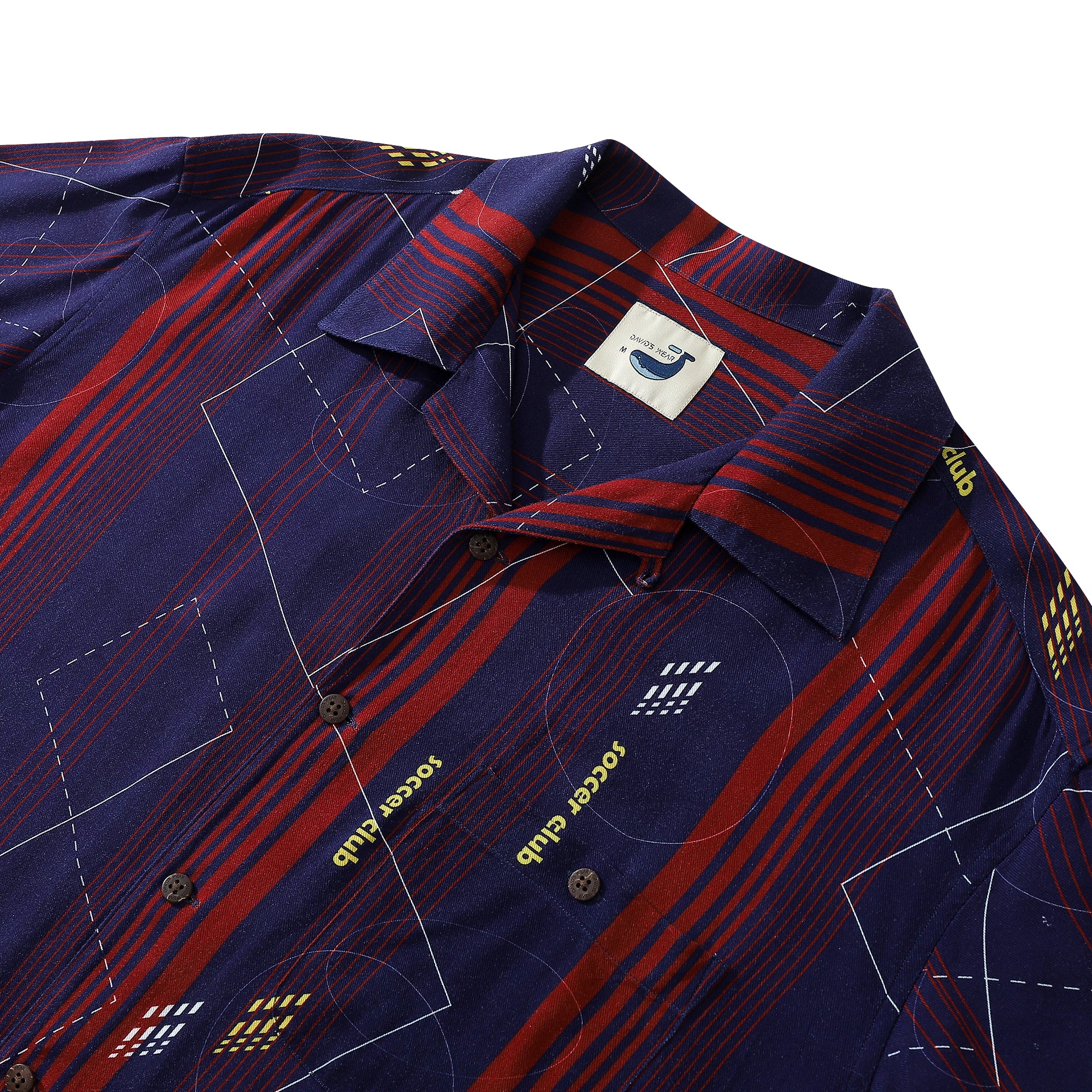 World Cup Soccer Club Commemorative Pattern 100% Rayon Men's Shirt