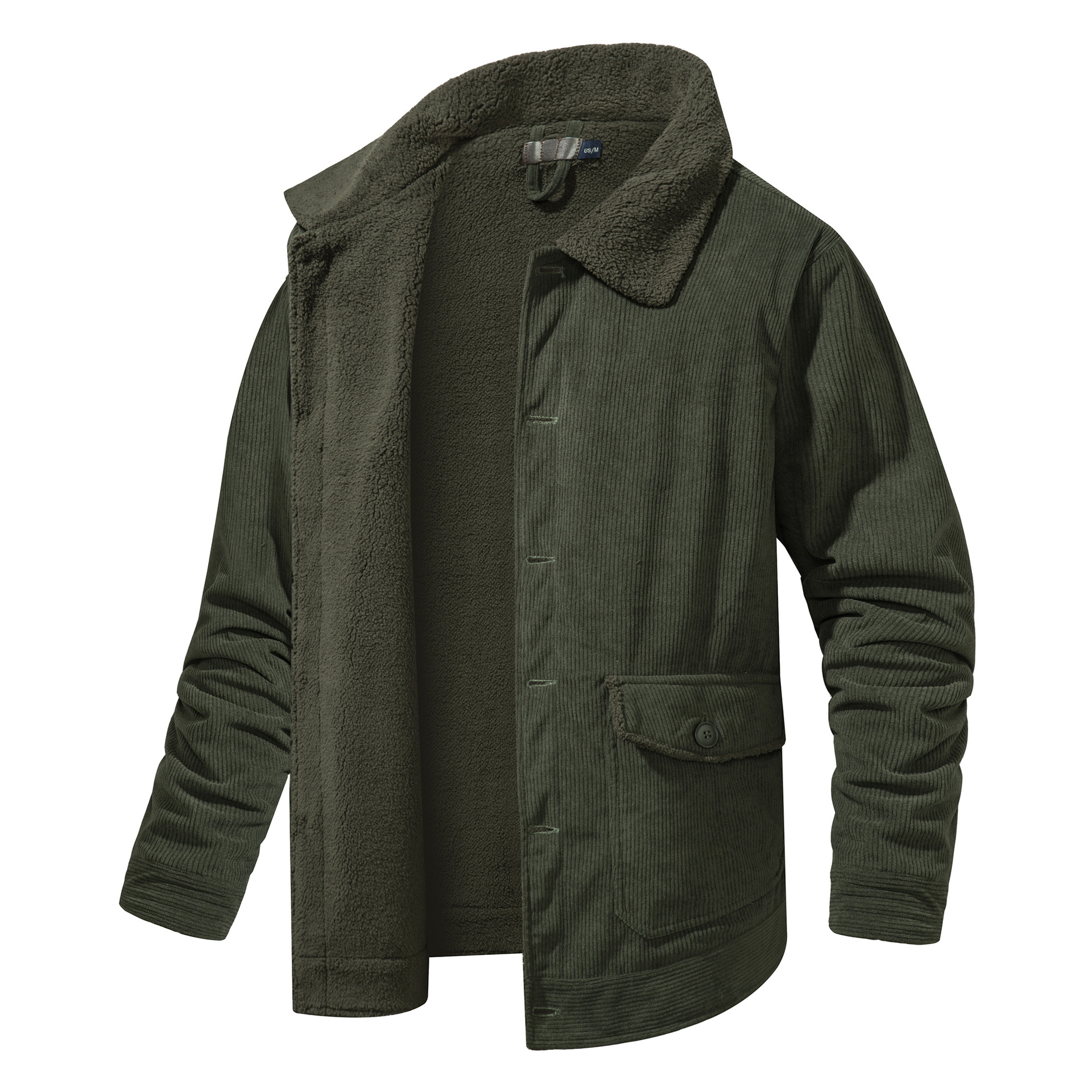 Men's Fleece Sherpa Multi-pocket Outdoor Jacket