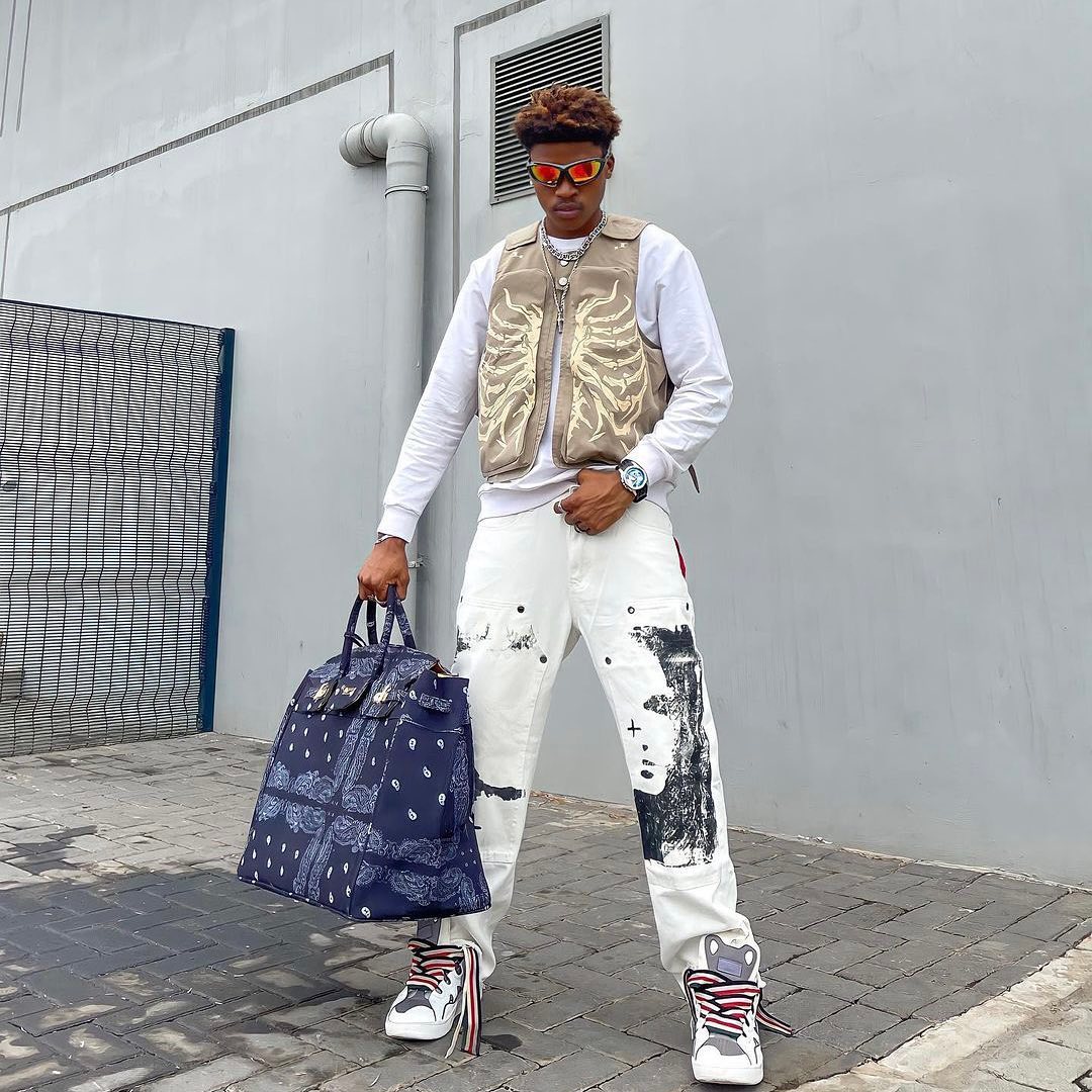 The Vimiaparty Skeleton Print Padded Cargo Vest