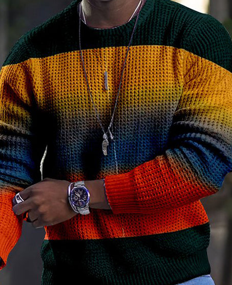 Color Block & Tie Dye Pullover