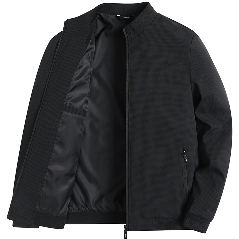 Men's Outdoor Classic Solid Zip Jacket