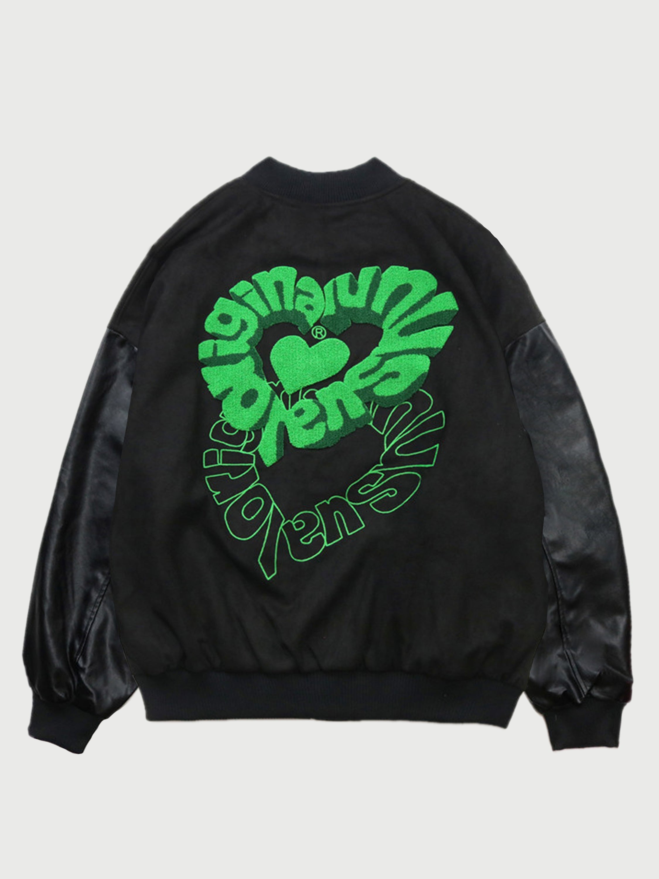 The Vimiaparty Heart Letter Embroidered Jacket