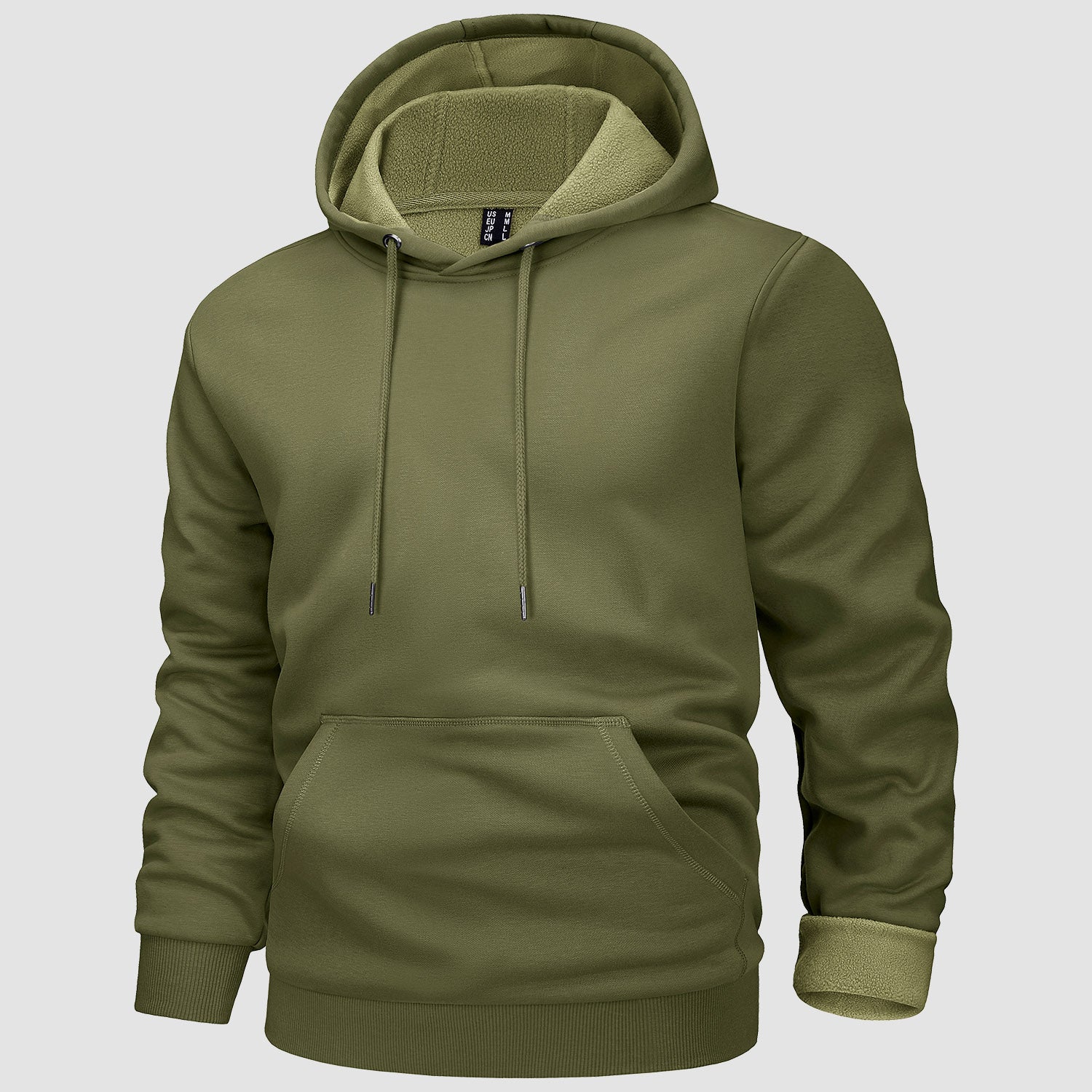 Men's Hoodies Fleece Lined Sweatshirts Casual Athletic Workout Pullover With Kanga Pocket