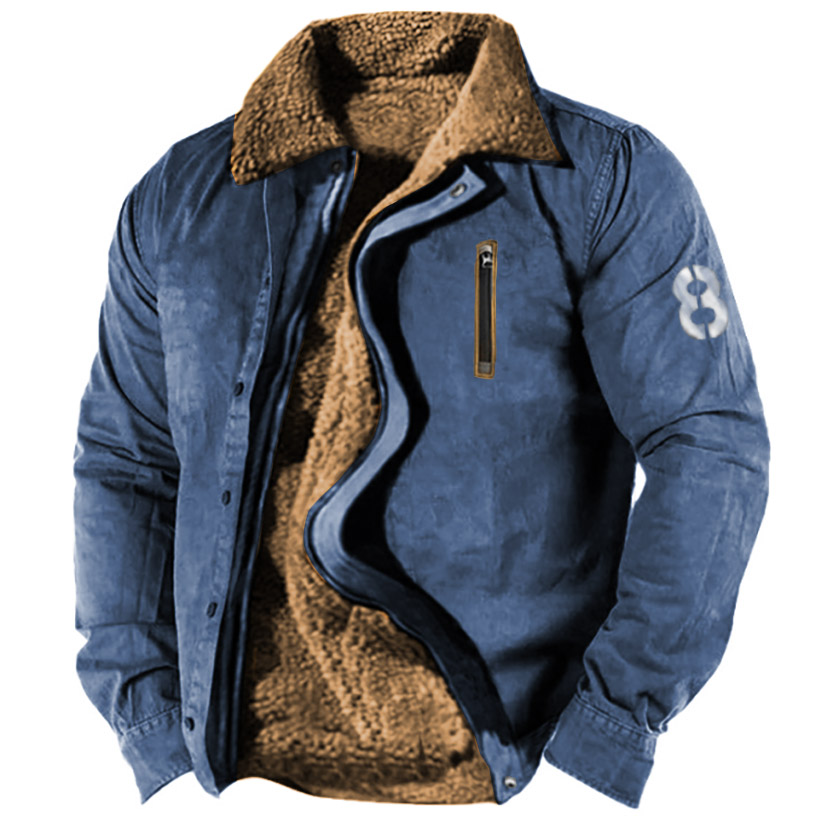Men's Outdoor Tactical Plus Fleece Warm Thick Jacket