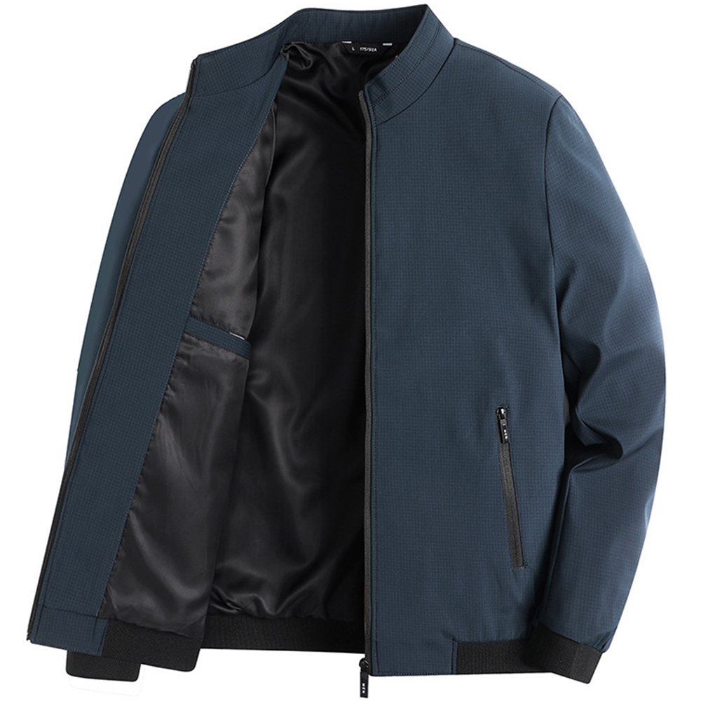 Men's Outdoor Classic Solid Zip Jacket