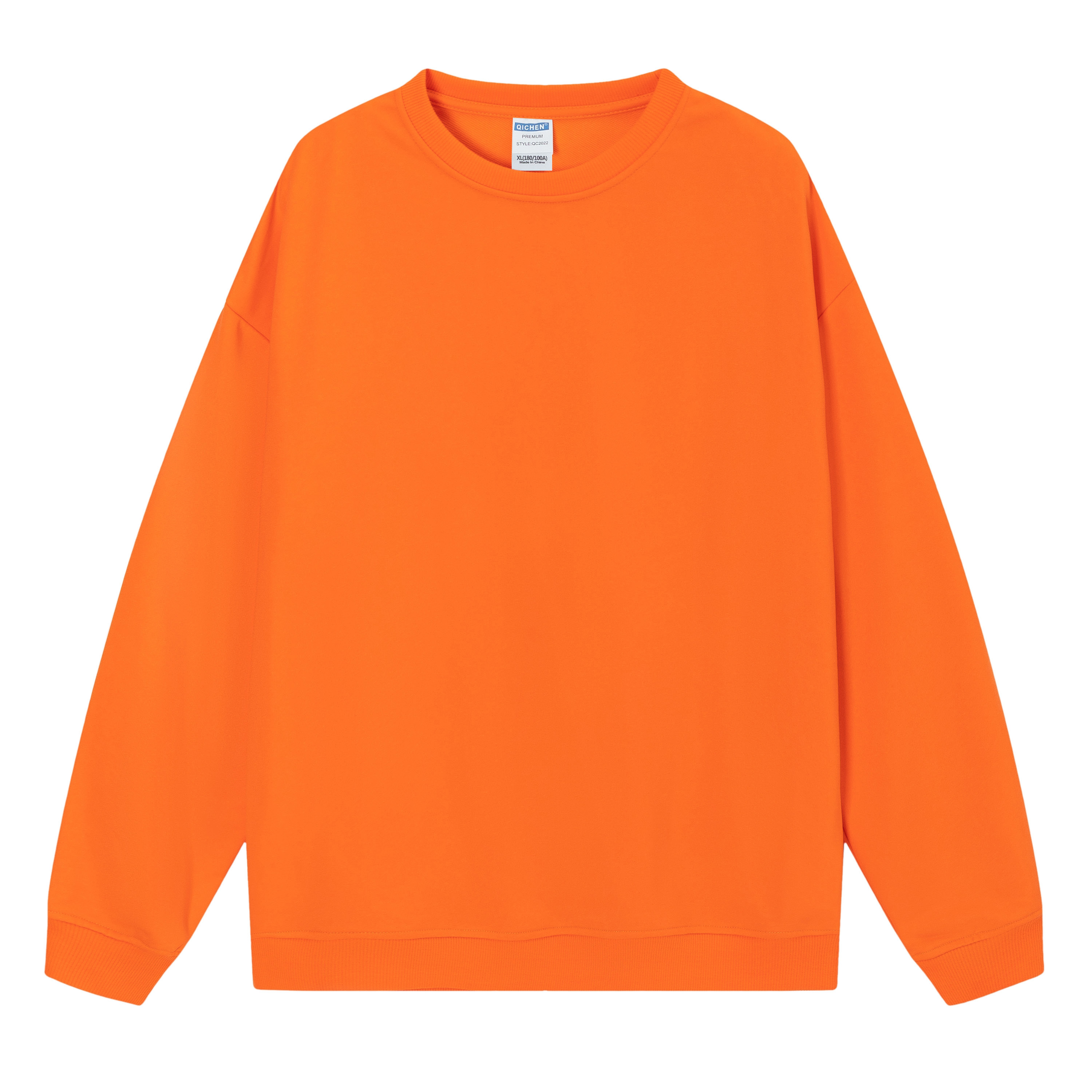 Men's Basic Orange Sweatshirt