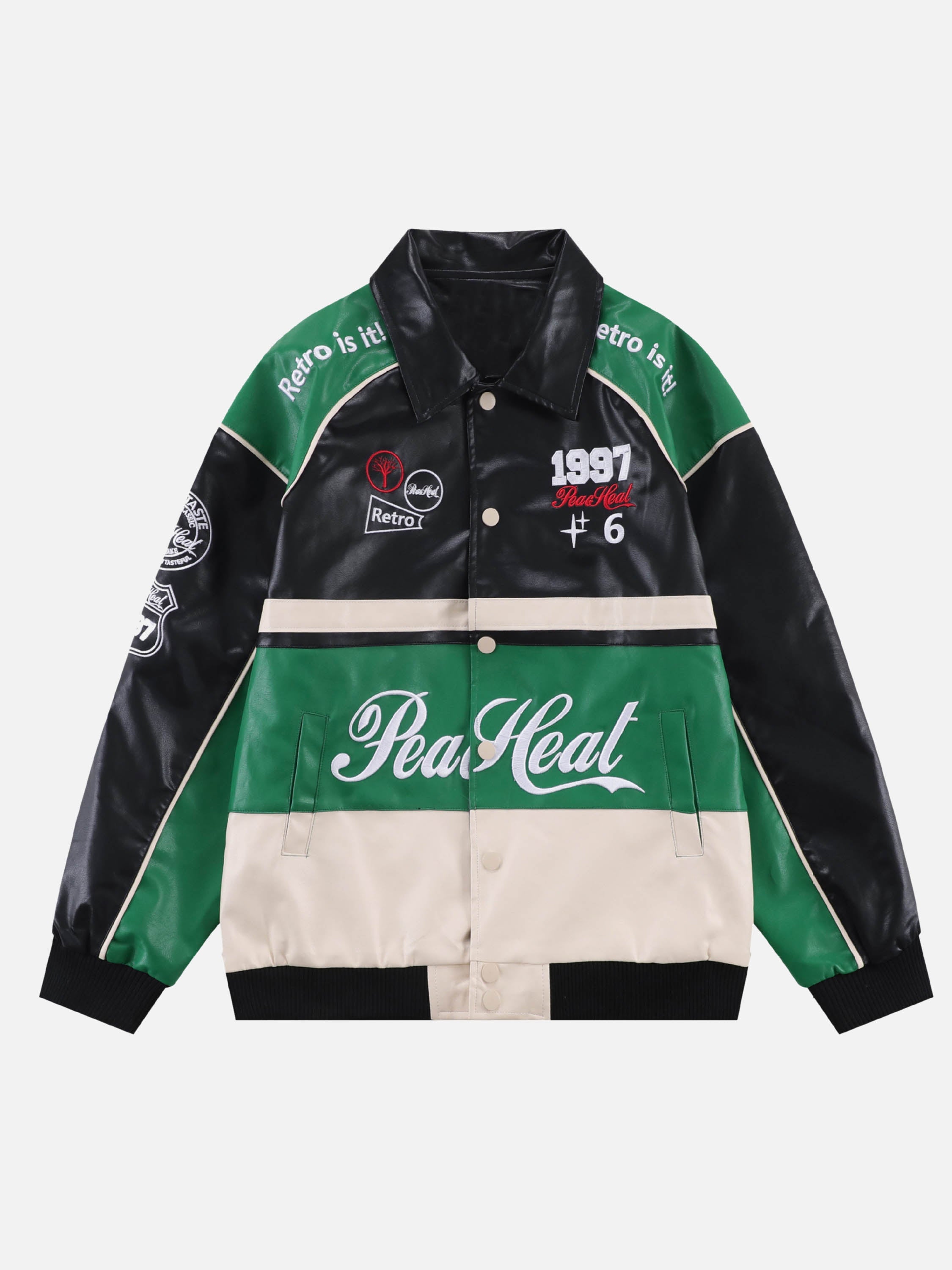 The Vimiaparty Patchwork Contrast Vintage Jacket